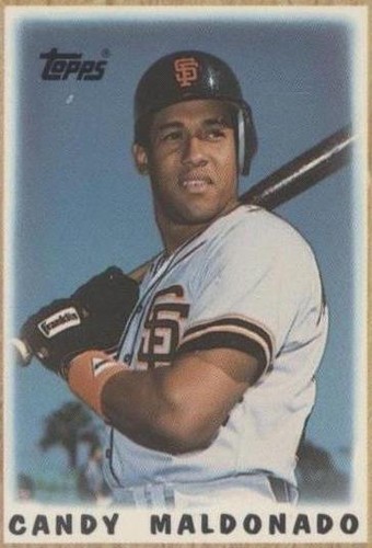 1987 Topps League Leaders Minis - Candy Maldonado #37