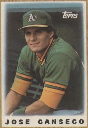 1987 Topps League Leaders Minis - José Canseco #68