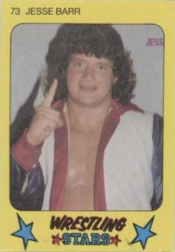 1986 Monty Gum Super Wrestling Stars - Jesse Barr #73