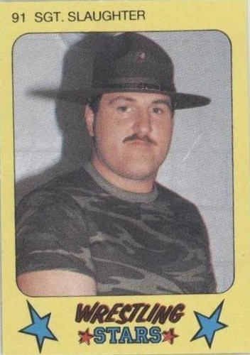 1986 Monty Gum Super Wrestling Stars - Sgt. Slaughter #91