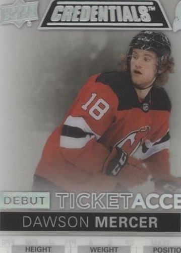 2021-22 Upper Deck Credentials - Dawson Mercer #DTA-DM