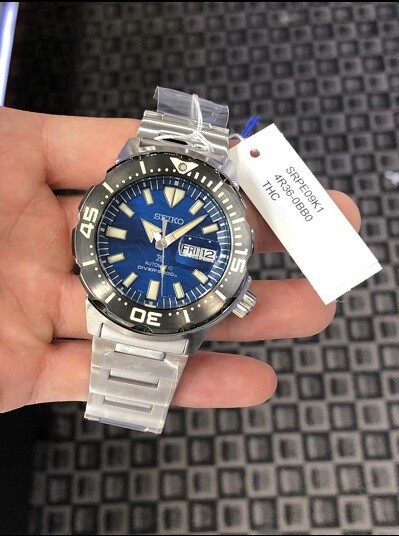 Pre-owned Seiko Prospex "save The Ocean" Monster Diver's 200m Automatic Srpe09k1