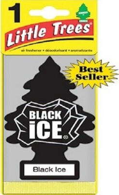 Little Trees Black Ice Tree Air Freshener Home/Car Scent 12-24-48-96-144 Pack.