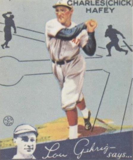 1985 Renata Galasso 1934 Goudey Big League Chewing Gum Reprints - Chick Hafey #34