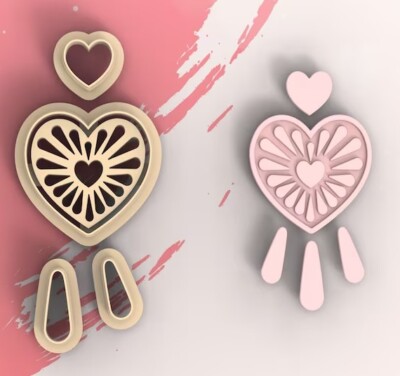 Valentine Combo 9 Polymer Clay Cutters