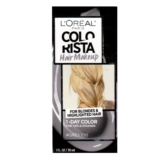 Ista Hair Makeup Temporary 1-day Hair Color Kit #grey700