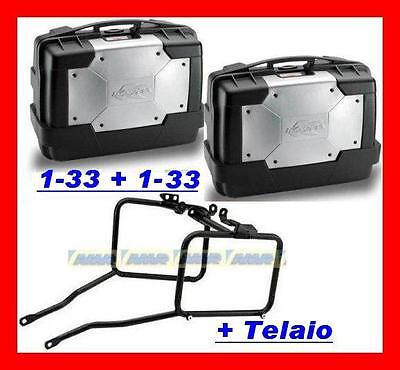 KIT VALIGIE KAPPA KGR33 + TELAIO RAPIDO MOTO BMW F800 GT 2013  PLR5109