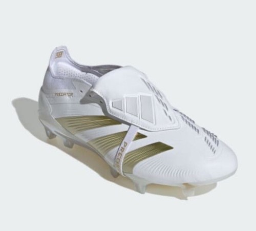 Adidas Predator Elite FT FG White Metallic Gold Size 13.5 US