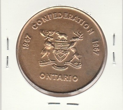 Canadian Centennial 1967, Province Of Ontario 2 Medals