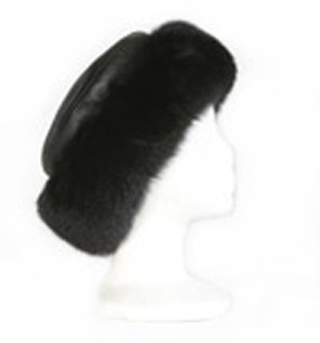 Ca4La Ex Platina Fox 6 Knit Cap Hat Mohair Silk Blend Fur