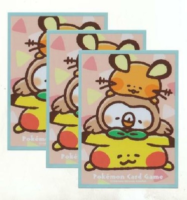 Otbg Sealed 64 Count Pokemon Center Sleeve Yurutto Pikachu Dedenne Japanese New