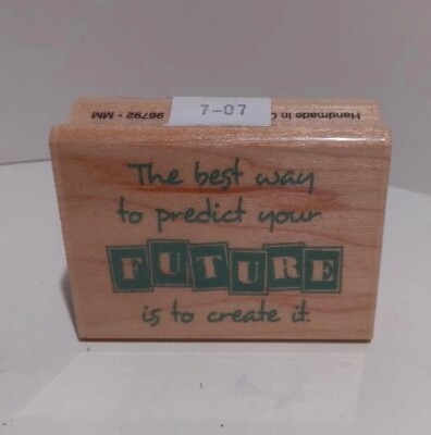 NEW Inkadinkado Create Your Future rubber stamp 96792-MM