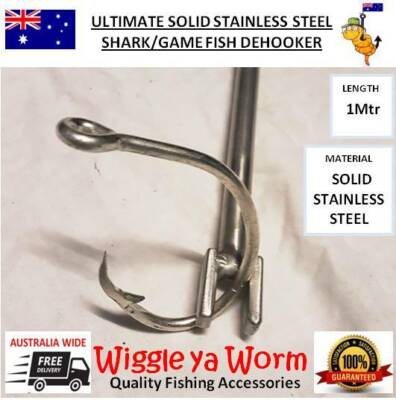 Ultimate solid stainless steel shark and game fish dehooker