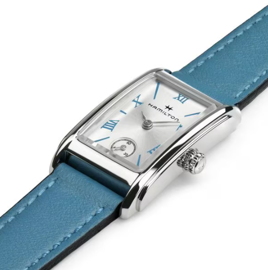 Pre-owned Hamilton American Classic Ardmore Quartz Turquoise Women's Watch H11221650