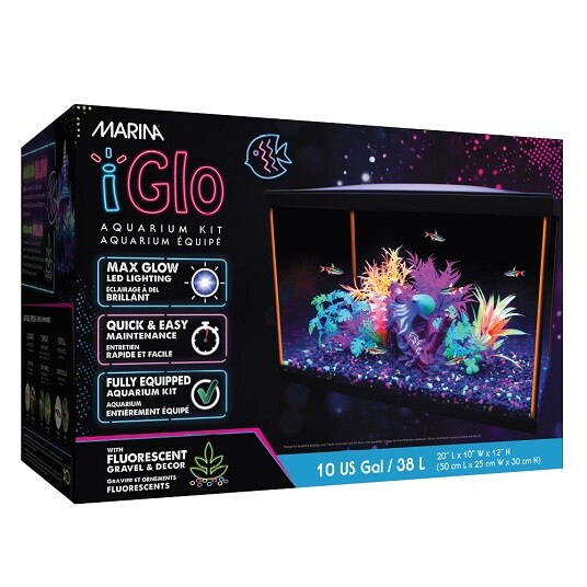 MARINA IGLO AQUARIUM KIT - 10 GALLON