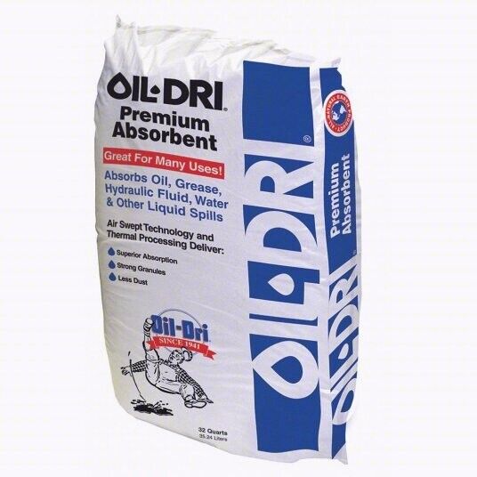Oil-Dri I06032 Loose Absorbent, Absorbs 3.2 Gal Universal, ,Brown, Red