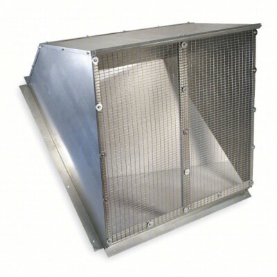 Dayton Exhaust Vent Weatherhood 16D559 18'' Fan Diameter 20 ga Galvanized Steel