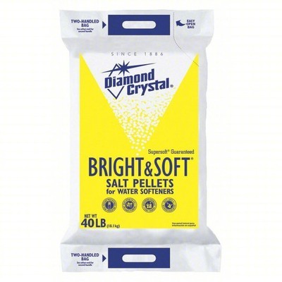Salt Pellets, 40 Lb Bag, Bright & Soft,