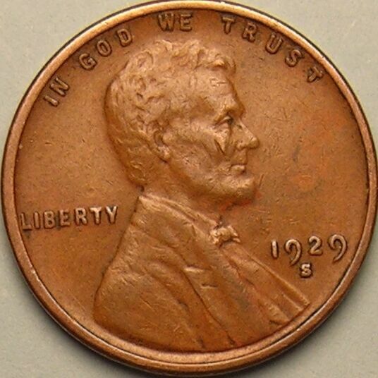 1929 S Lincoln Wheat Penny - G/VG
