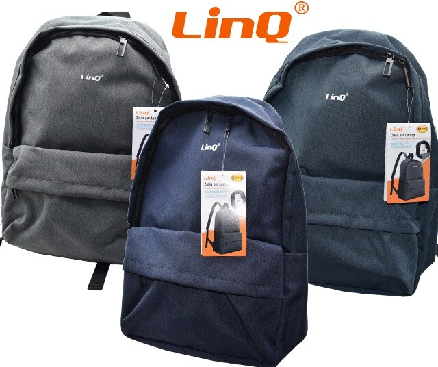 Zaino Borsa Porta Computer Pc Notebook Portatile fino a 15,6" Linq Ex9115