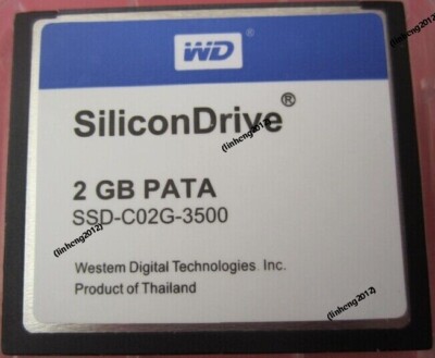 SiliconDrive 2GB PATA CF Industrial Temp WD CF Card SSD-C02G-3500