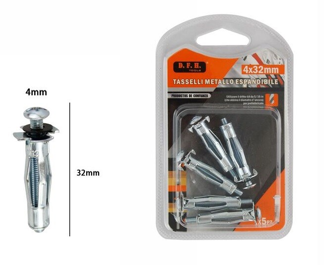 Set 4 Pezzi Vite Ad Espansione 4x32mm dfh