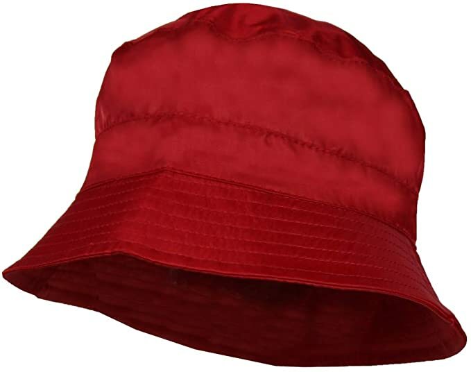Waterproof Packable Rain Bucket Hat, Interior Zip Pocket – Foldable Crusher Cap