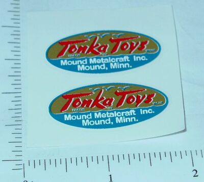 Pair 1947 to 1955 Tonka Logo Stickers TK-001A