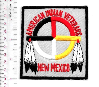 American Indian Veterans New Mexico Veterans Native American Veteran khaki patch