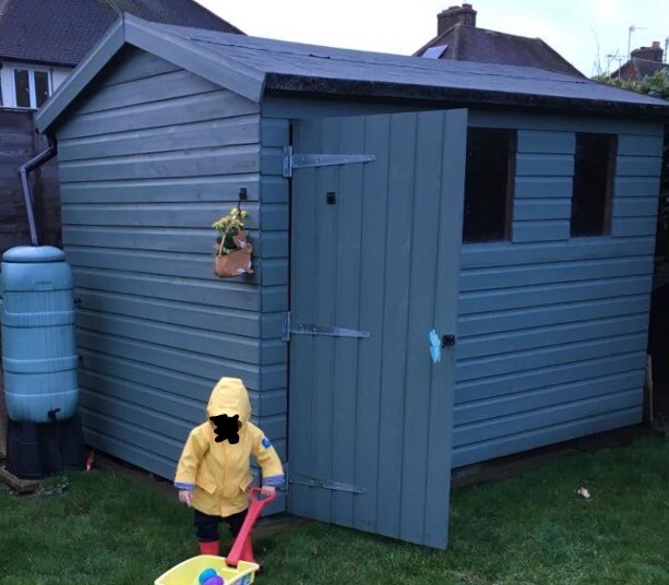 1.8m by 3m garden shed great condition in hitchin