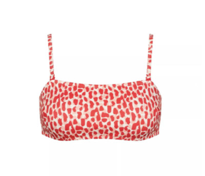 Sloggi Shore Koh Tachai Bandeau Bikini Top Red UK M BRAND NEW