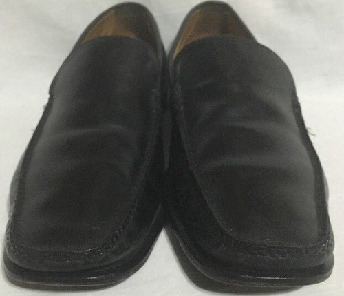 Cole Haan C05191 X B10 Black Leather Slip On Moc Toe Loafers 2T-5 Men's 8.5 M