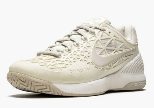 NEW Wmn s SZ 6 NIKE Zoom Cage 2 Dragon Tennis Shoes IVORY WHITE