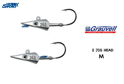JIG HEAD GRAUVELL KONA SERIE M PESO 28 GR TESTINA PIOMBATA CONF 2 PEZZI