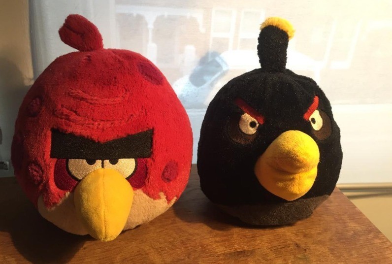 Angry birds plush toys Terence and Bomb 8” in Brighton, East Sussex