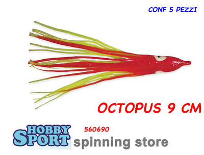 OCTOPUS LF CM 9 COLORE ROSSO GIALLO