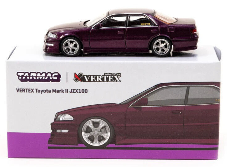 Tarmac Works GLOBAL64 Purple Metallic VERTEX Toyota Mark II