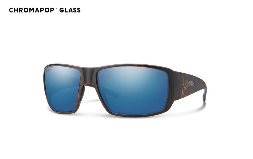 SMITH SMITH GUIDES CHOICE SUNGLASSES, MATTE HAVANA, POLARIZED BLUE MIRROR GLASS