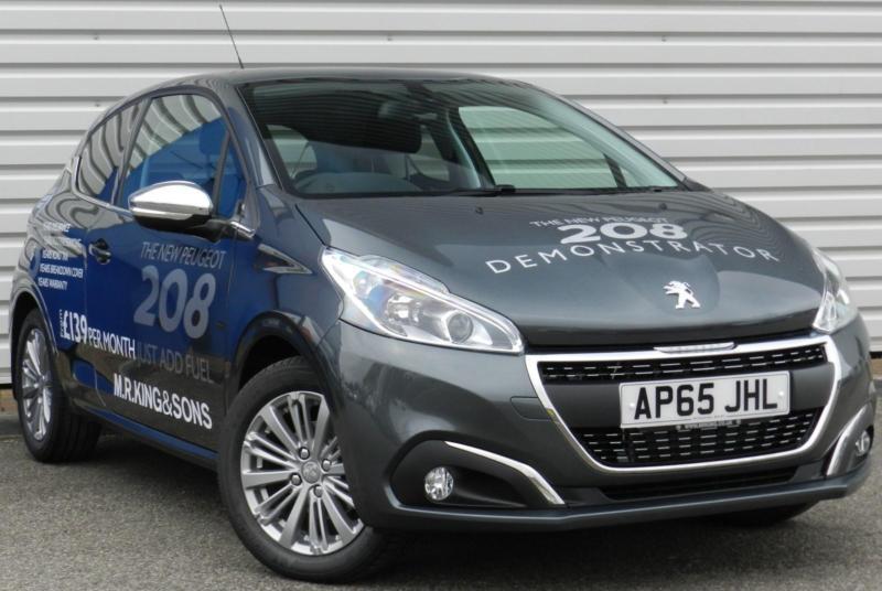 Peugeot 208 Allure 1.2 Petrol Manual 3 Door Hatchback Grey ...