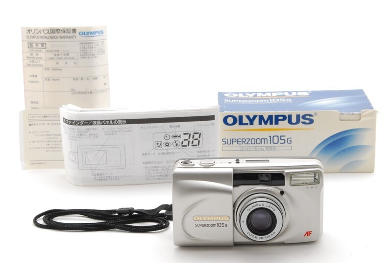 ★良品★ OLYMPUS オリンパス SUPERZOOM 105G #35d MINT] Olympus Super Zoom 105G 35mm Point & Shoot Film Camera