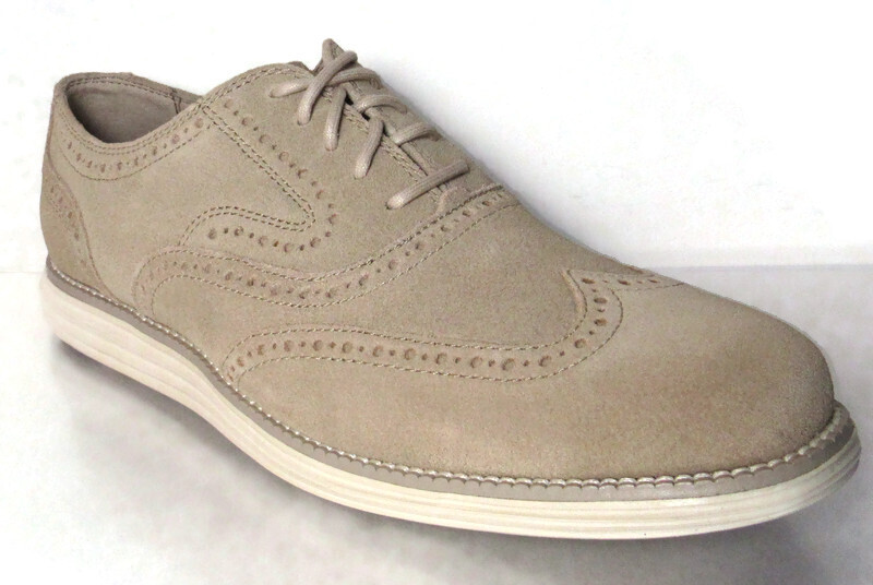 

КРОССОВКИ МУЖСКИЕ COLE HAAN ORIGINALGRAND WINGTIP II, размер 7.5, C24917, Brly suede/ivory