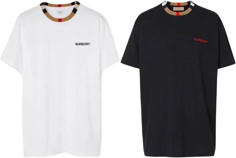 BURBERRY Men s T shirt JAYSON Crew Neck Color White Black Size S M L 2XL NEW eBay