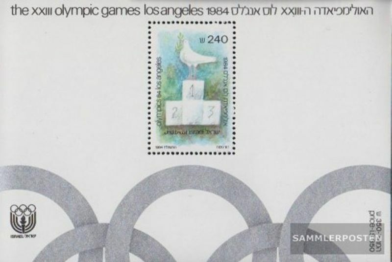 IsraÃ«L Block26 (ComplÃ¨Te Edition) OblitÃ©RÃ© 1984 Jeux Olympiques ÃTÃ© Â´84