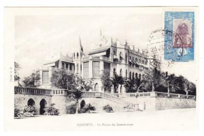 Somali Coast Sc#99(singke frank)-DJIBOUTI 23/JAN/33-Postcard View LE PALAIS DU