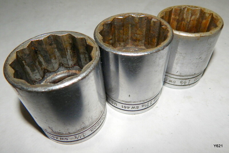 Snapon 1/2" Drive 12point Sockets Sw481 Sw461 Sw441 Usa