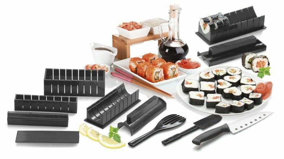 Kit Per Sushi Maker Varie Forme Coltello Accessori Arrotolare Stampini Taglia