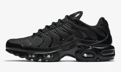 New Nike Air Max Plus TN Men's All black Cool air cushion shoes