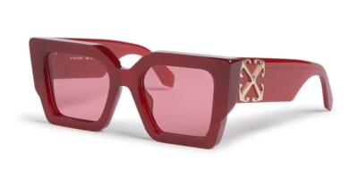 Pre-owned Off-white Catalina Oeri128s24pla0012828 Burgundy In Red