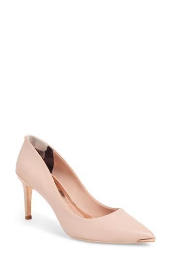

Туфли Ted Baker London Wishiri из кожи телесного цвета 36,5 евро США 6, Бежевый