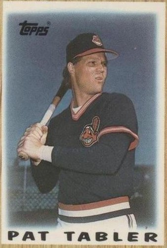 1987 Topps League Leaders Minis - Pat Tabler #52